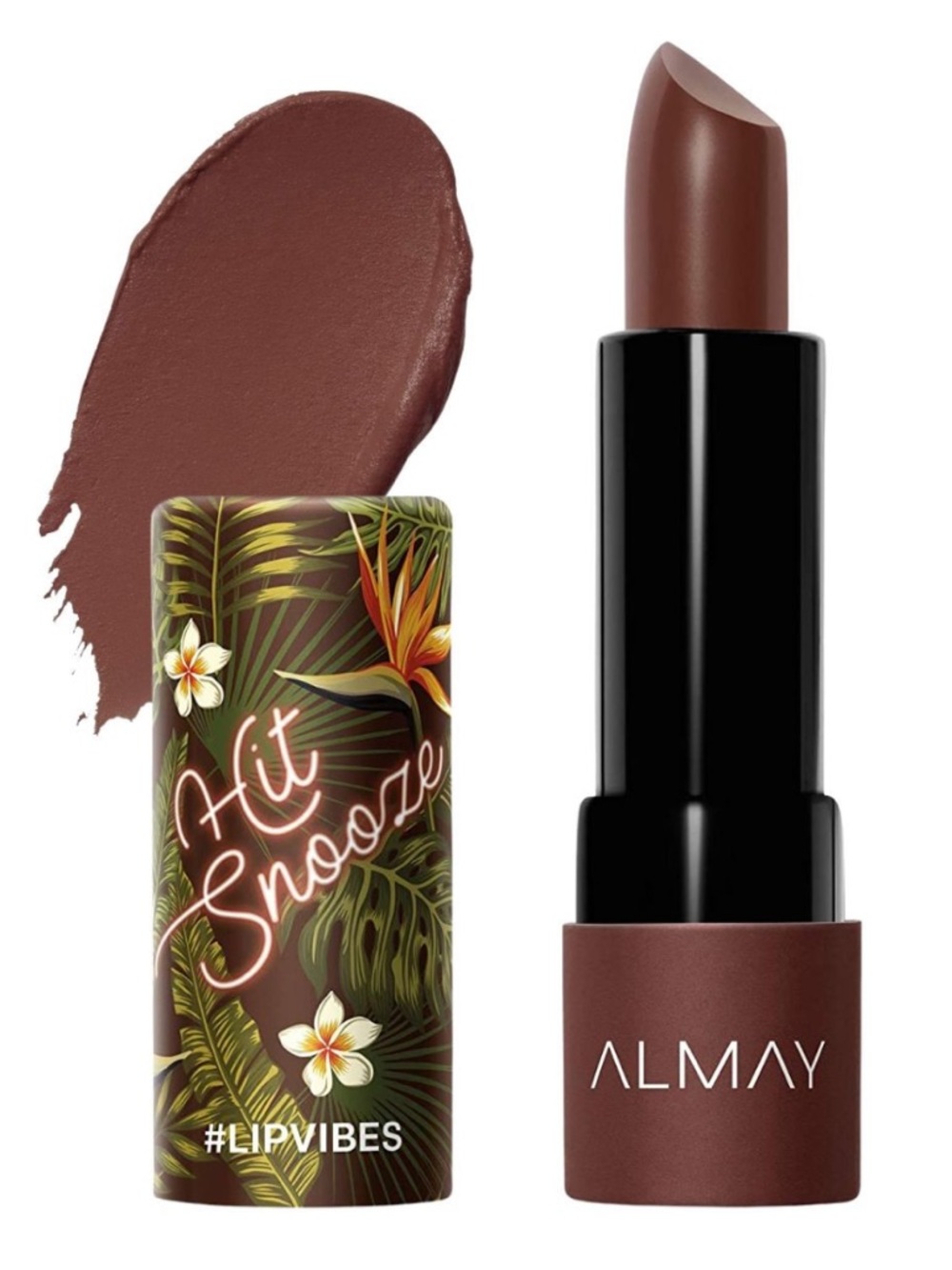 Almay- Hit Snooze # 200 Lipstick — Deep Chocolate Brown - Lip Vibes